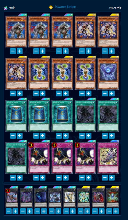Повноцінна колода Evilswarm «Злий Рій» в Yu-gi-oh Duel Links