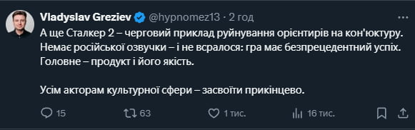 Відгук на Сталкер 2 - Vladyslav Greziev