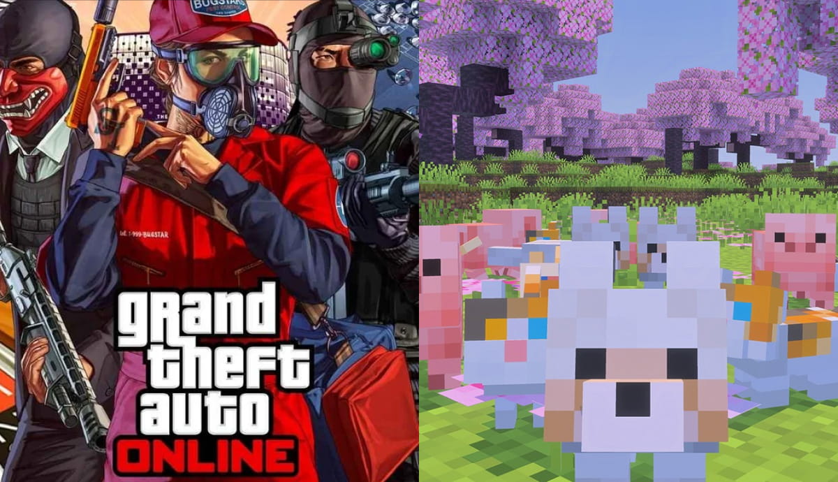 Minecraft та GTA 5 Online