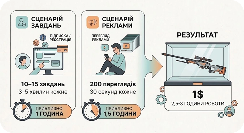 Інфографіка: як отримати скін CS2